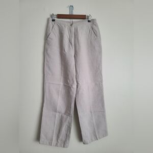 L.L.Bean 100% Linen Pants - Size 12 Tan